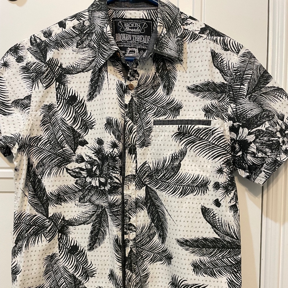 Men's Broken Leg short sleeve button shirt